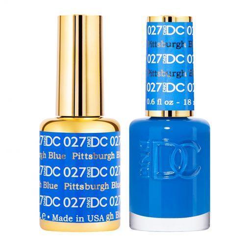 DND DC Gel Nail Polish Duo - 027 Pittsburgh Blue - DTK Nail Supply