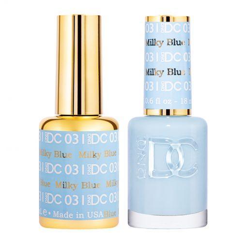 DND DC Gel Nail Polish Duo - 031 Milky Blue - DTK Nail Supply
