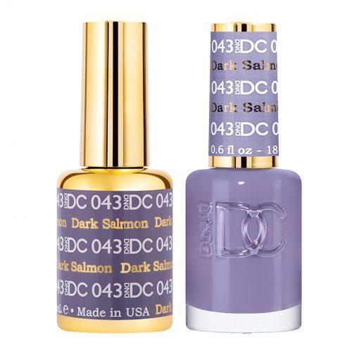 DND DC Gel Nail Polish Duo - 043 Dark Salmon - DTK Nail Supply