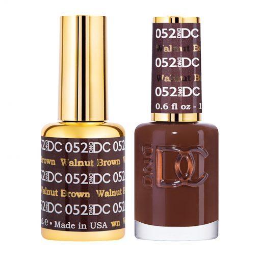 DND DC Gel Nail Polish Duo - 052 Walnut Brown - DTK Nail Supply
