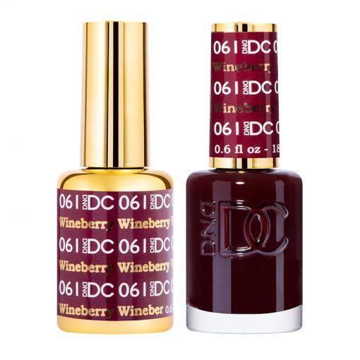 DND DC Gel Nail Polish Duo - 061 Wine Berry - DTK Nail Supply