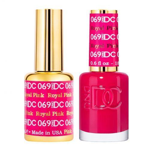 DND DC Gel Nail Polish Duo - 069 Royal Pink - DTK Nail Supply