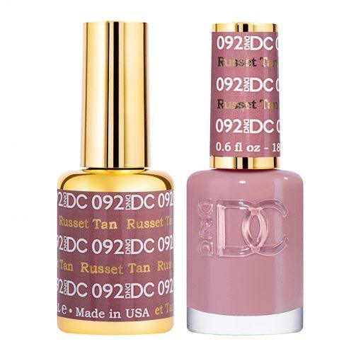 DND DC Gel Nail Polish Duo - 092 Russet Tan - DTK Nail Supply