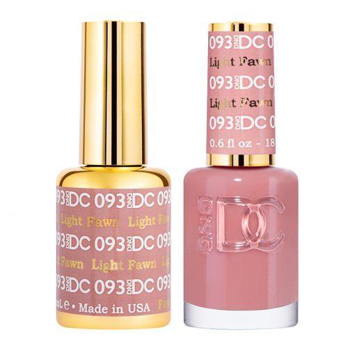 DND DC Gel Nail Polish Duo - 093 Light Fawn - DTK Nail Supply