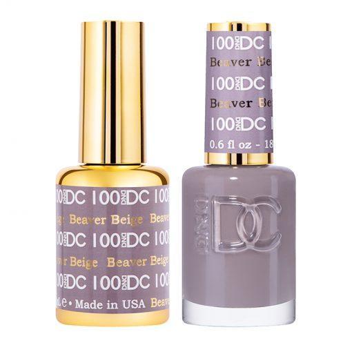 DND DC Gel Nail Polish Duo - 100 Beaver Beige - DTK Nail Supply