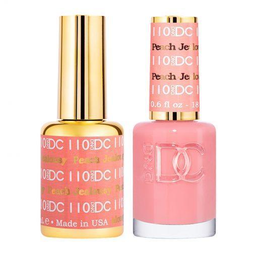 DND DC Gel Nail Polish Duo - 110 Peach Jealousy - DTK Nail Supply