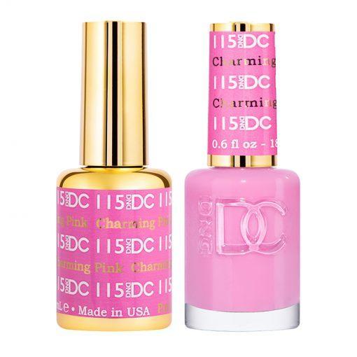 DND DC Gel Nail Polish Duo - 115 Charming Pink - DTK Nail Supply