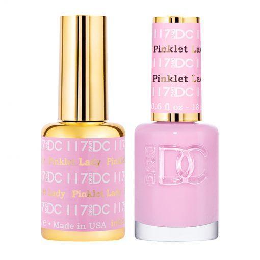 DND DC Gel Nail Polish Duo - 117 Pinklet Lady - DTK Nail Supply