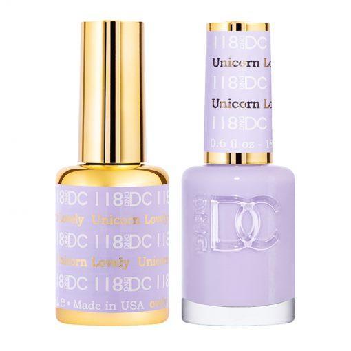 DND DC Gel Nail Polish Duo - 118 Unicorn Lovely - DTK Nail Supply