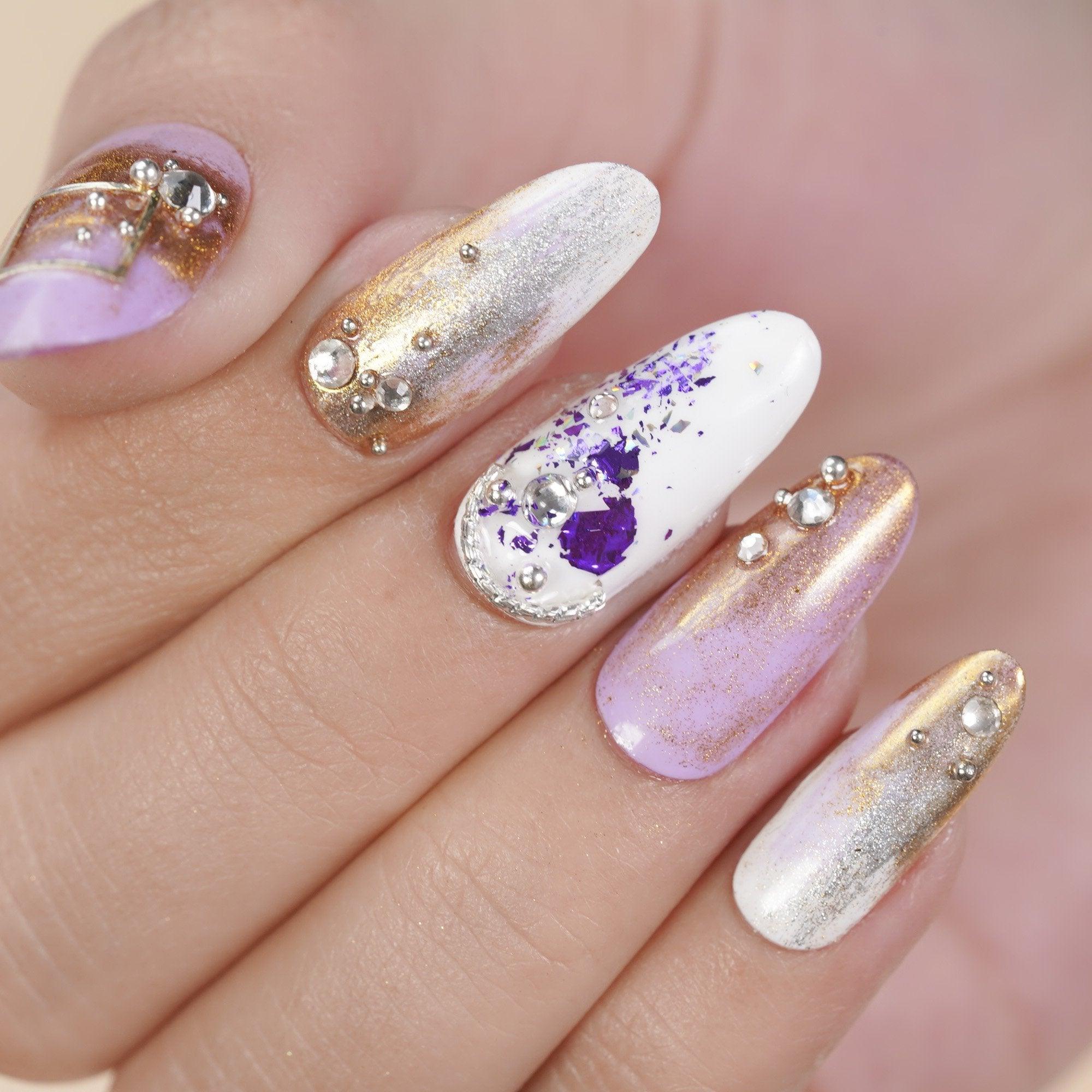 DND DC Gel Nail Polish Duo - 119 Frosty Taro - DTK Nail Supply