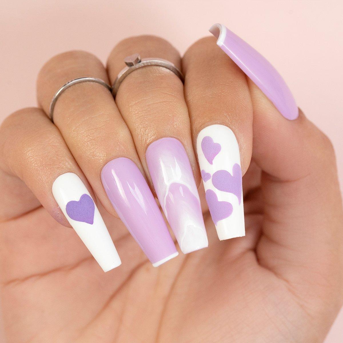 DND DC Gel Nail Polish Duo - 119 Frosty Taro - DTK Nail Supply