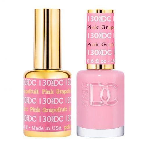 DND DC Gel Nail Polish Duo - 130 PinK Grapefruit - DTK Nail Supply