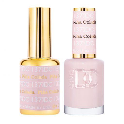 DND DC Gel Nail Polish Duo - 137 Pina Colada - DTK Nail Supply