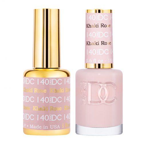 DND DC Gel Nail Polish Duo - 140 Khaki Rose - DTK Nail Supply