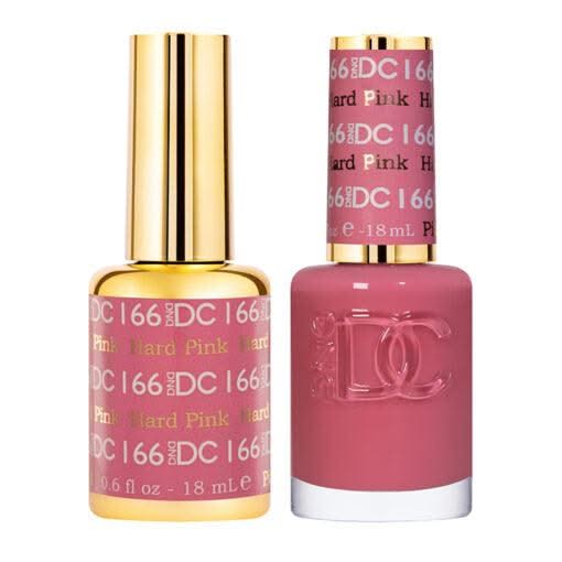 DND DC Gel Nail Polish Duo - 166 Hard Pink - DTK Nail Supply