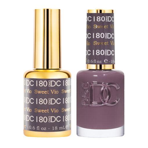 DND DC Gel Nail Polish Duo - 180 Sweet Violet - DTK Nail Supply
