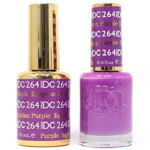 DND DC Gel Nail Polish Duo - 264 Egyptian Purple - DTK Nail Supply