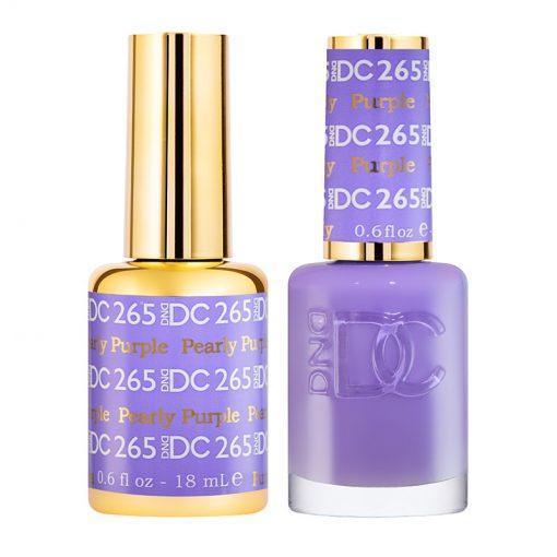 DND DC Gel Nail Polish Duo - 265 Pearly Purple - DTK Nail Supply