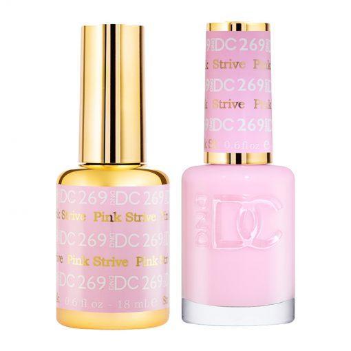 DND DC Gel Nail Polish Duo - 269 Pink Strive - DTK Nail Supply