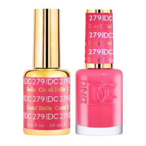 DND DC Gel Nail Polish Duo - 279 Coral Bells - DTK Nail Supply