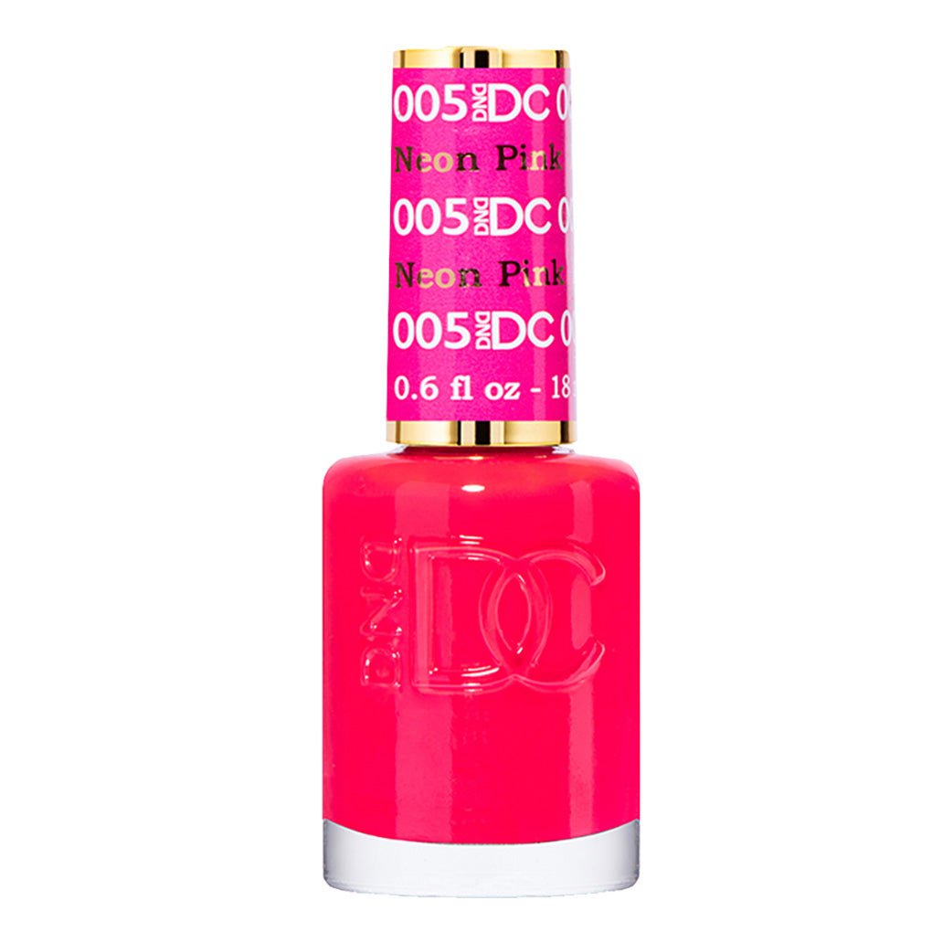 DND DC Gel Polish - 005 Neon Pink - DTK Nail Supply