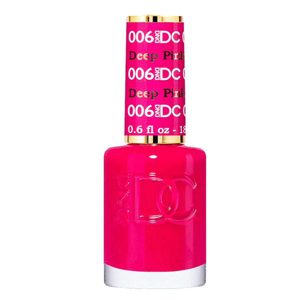 DND DC Gel Polish - 006 Deep Pink - DTK Nail Supply