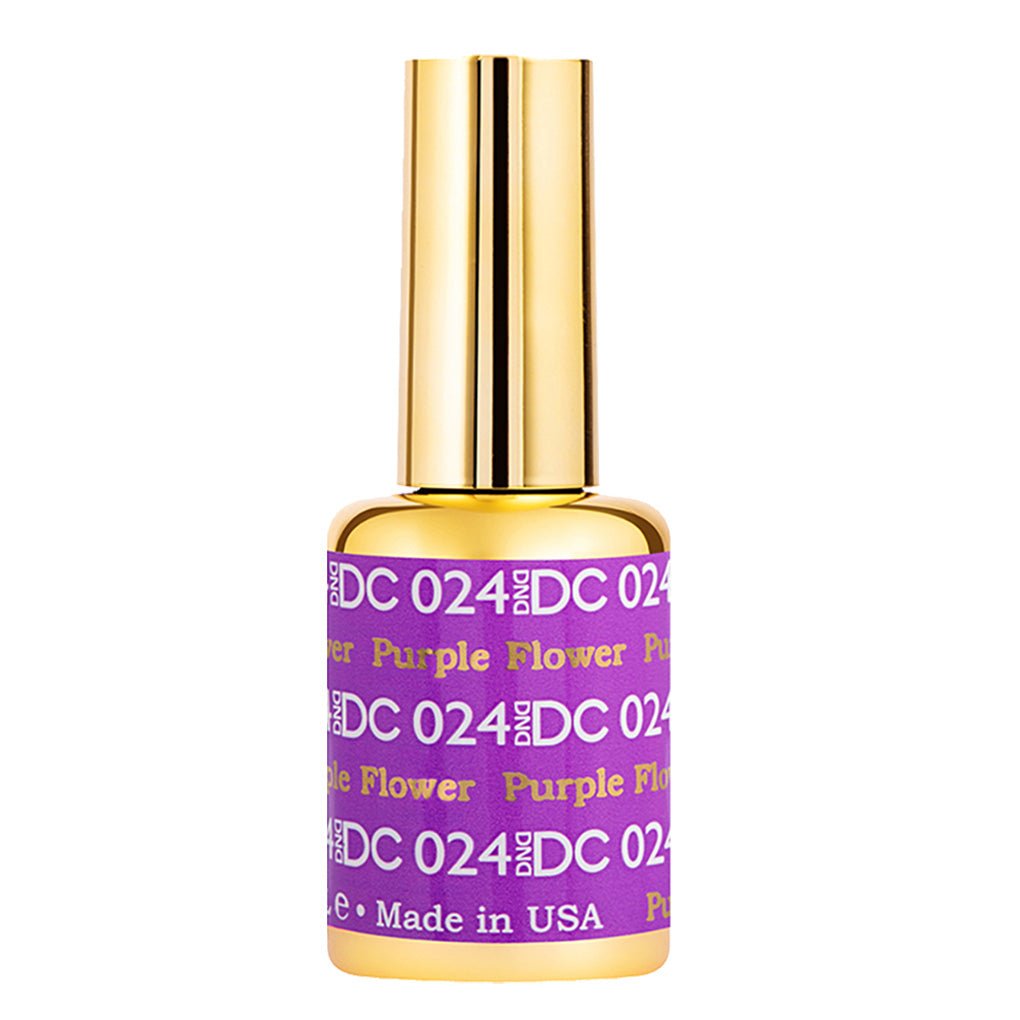 DND DC Gel Polish - 024 Purple Flower - DTK Nail Supply