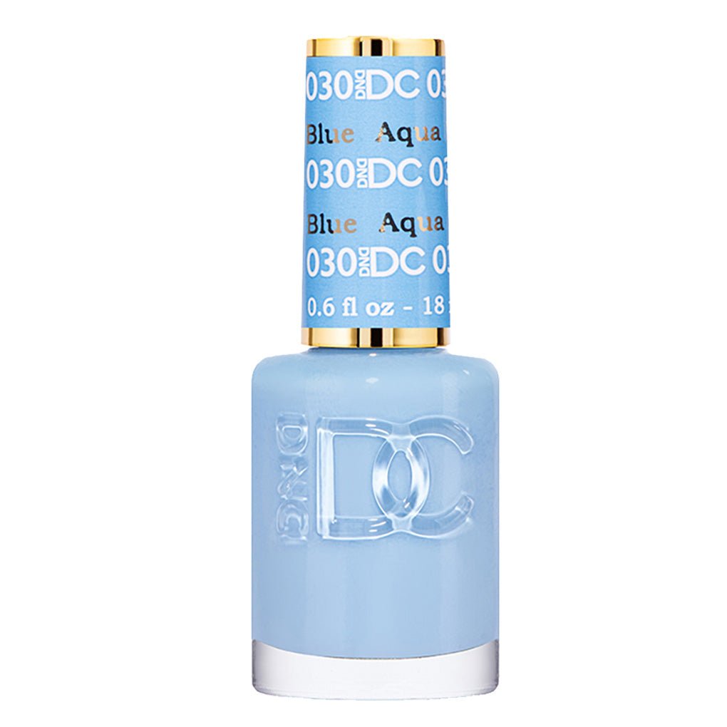 DND DC Gel Polish - 030 Blue, Aqua Blue - DTK Nail Supply