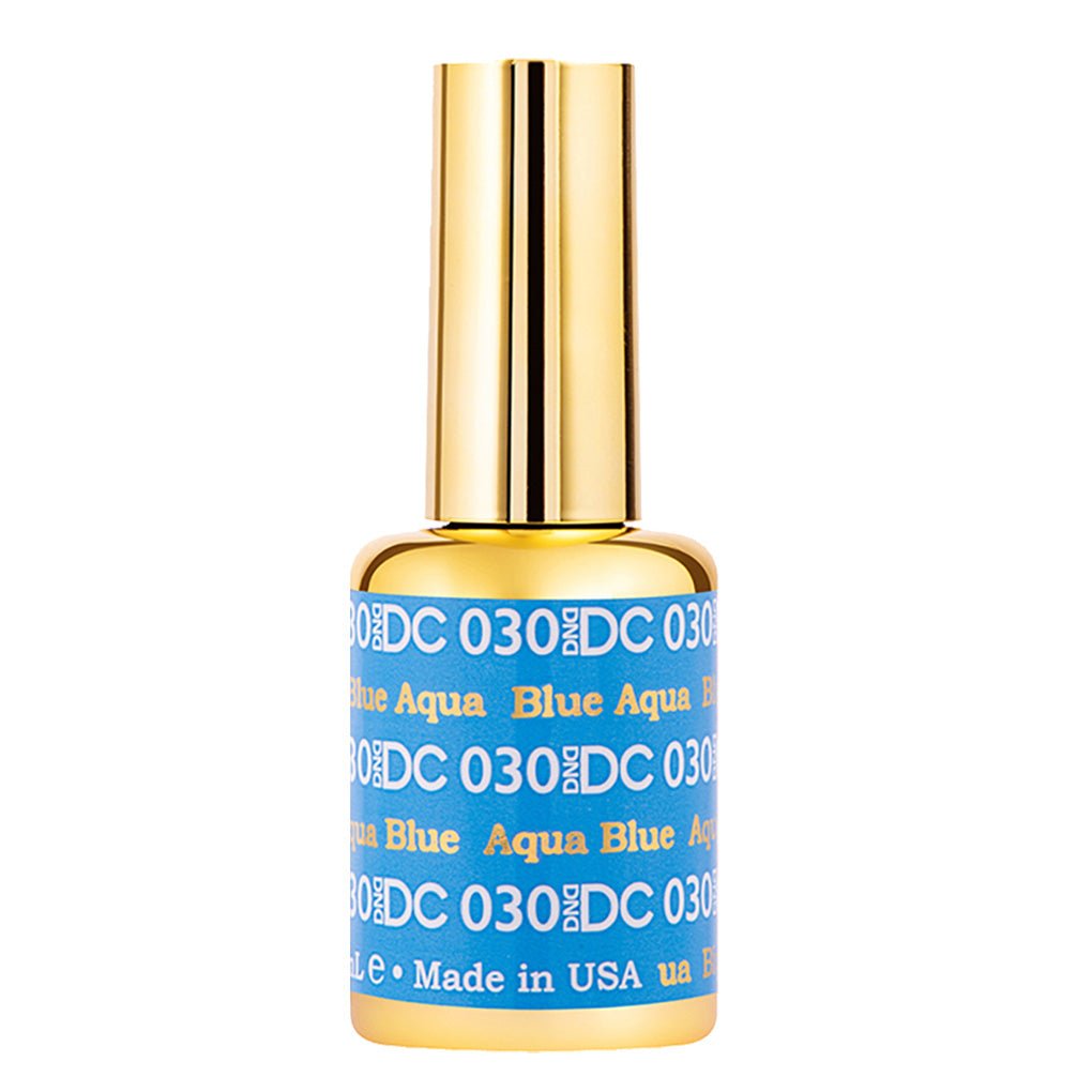 DND DC Gel Polish - 030 Blue, Aqua Blue - DTK Nail Supply