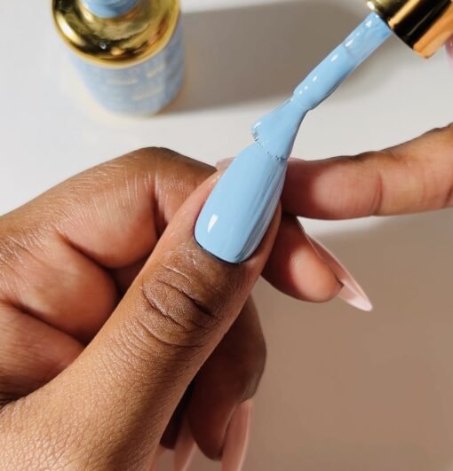 DND DC Gel Polish - 031 Milky Blue - DTK Nail Supply