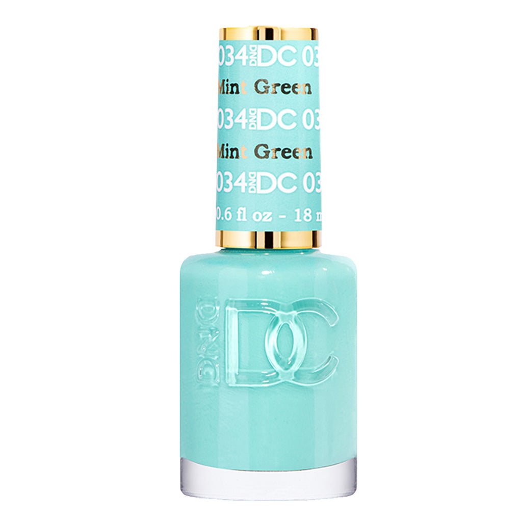 DND DC Gel Polish - 034 Mint Green - DTK Nail Supply