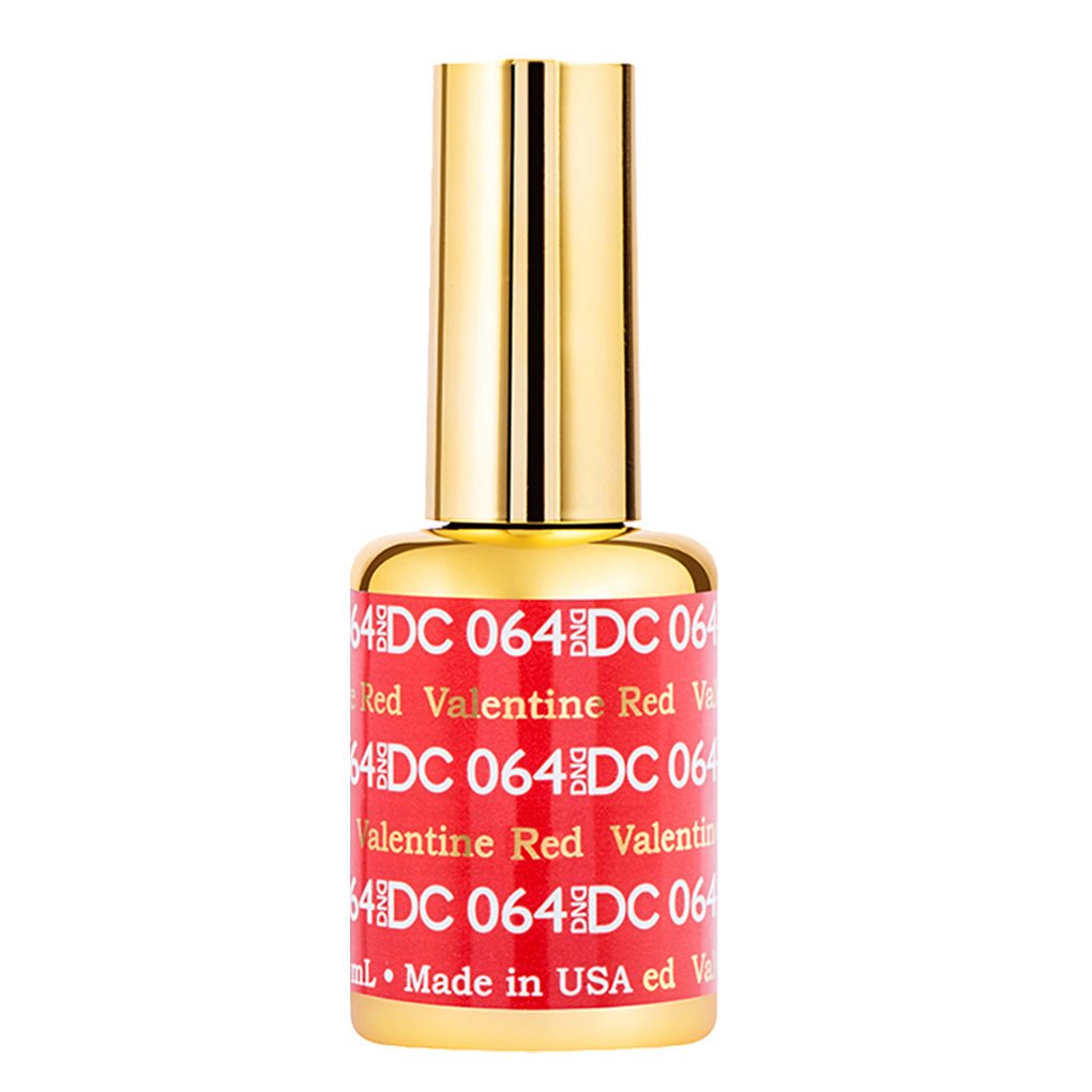 DND DC Gel Polish - 064 Valentine Red - DTK Nail Supply