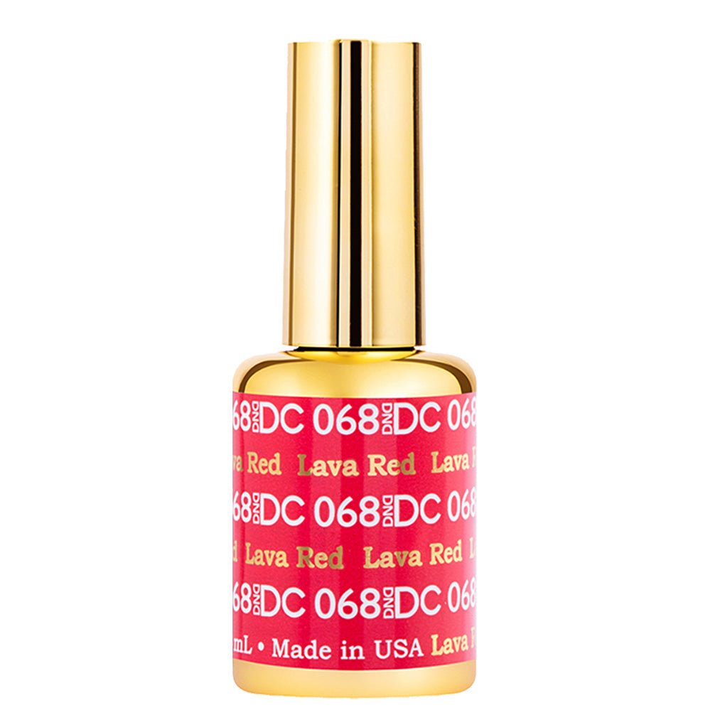 DND DC Gel Polish - 068 Lava Red - DTK Nail Supply