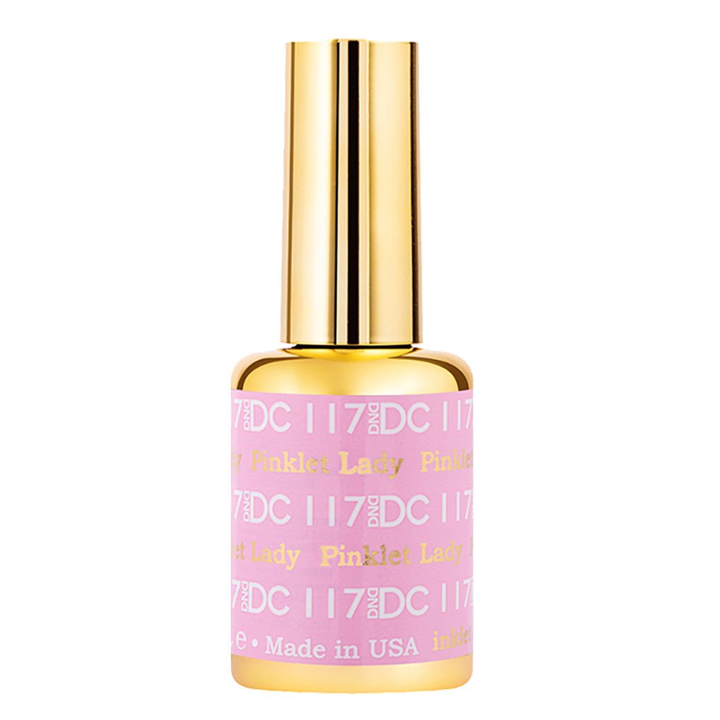 DND DC Gel Polish - 117 Pinklet Lady - DTK Nail Supply