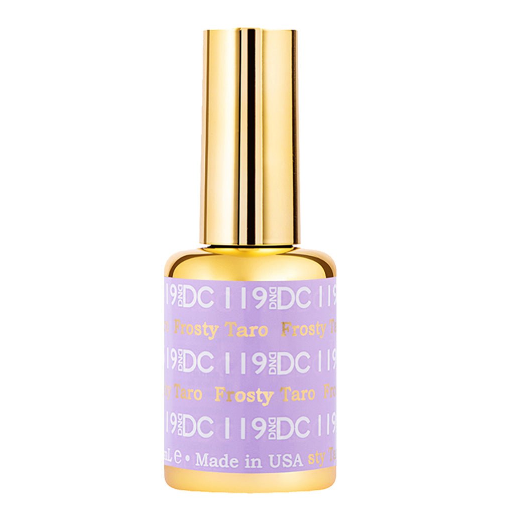 DND DC Gel Polish - 119 Frosty Taro - DTK Nail Supply