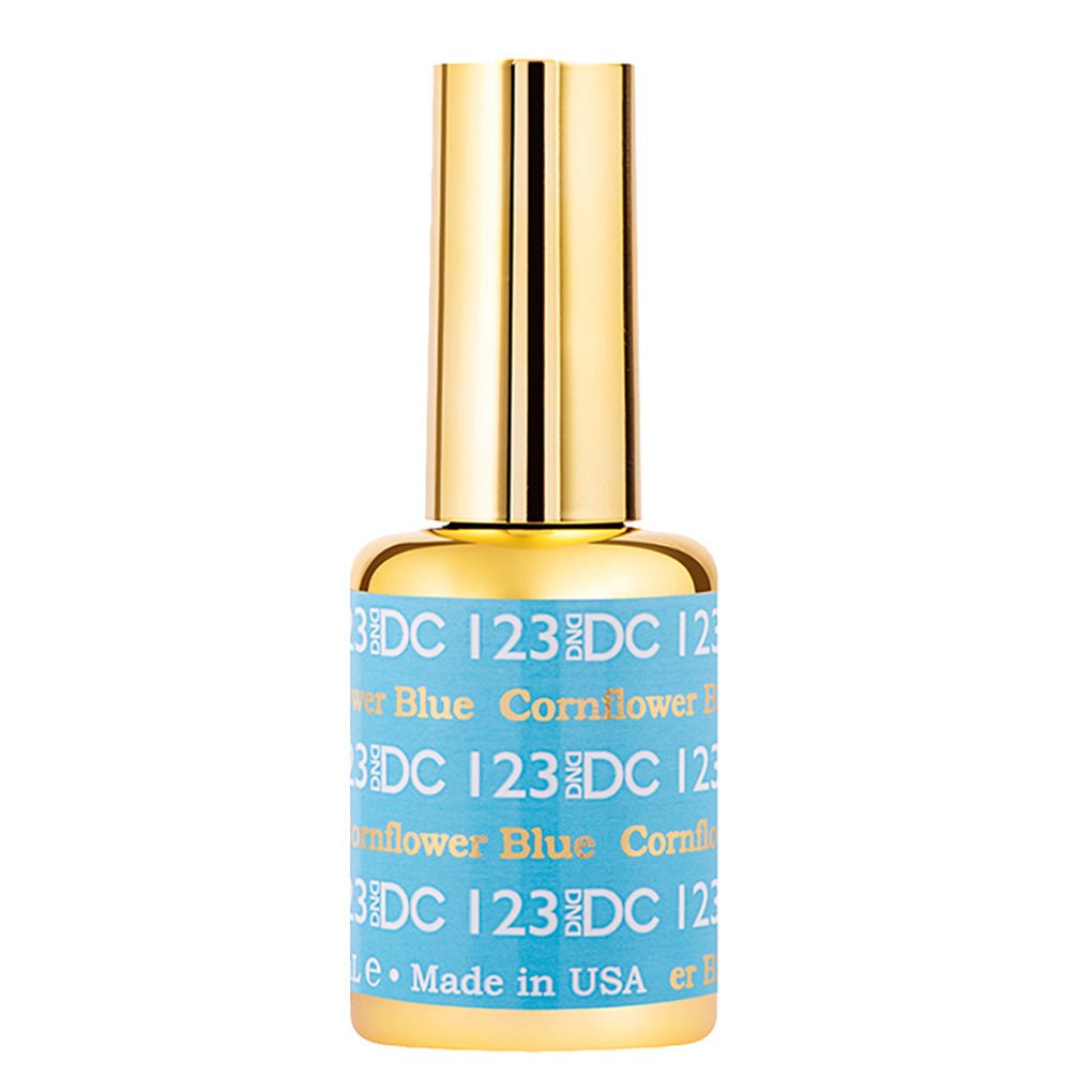 DND DC Gel Polish - 123 Cornflower Blue - DTK Nail Supply