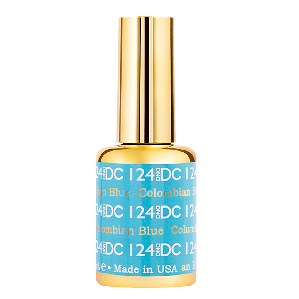 DND DC Gel Polish - 124 Columbian Blue - DTK Nail Supply