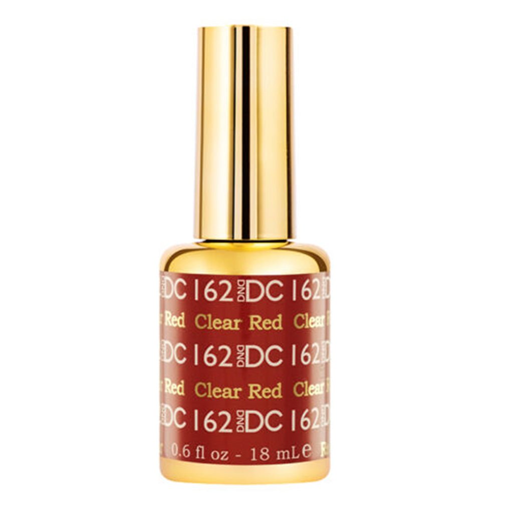 DND DC Gel Polish - 162 Clear Red - DTK Nail Supply