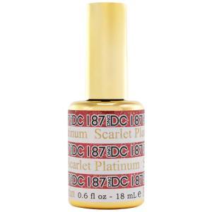 DND DC Gel Polish - 187 Scarlet - DTK Nail Supply