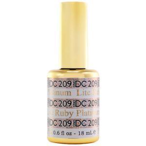 DND DC Gel Polish - 209 Lite Ruby - DTK Nail Supply