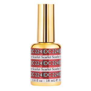 DND DC Gel Polish - 224 Scarlet - DTK Nail Supply