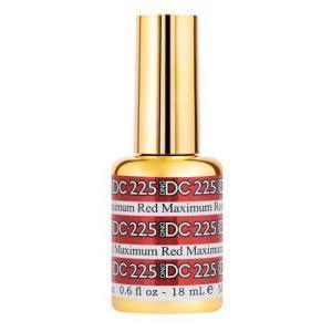 DND DC Gel Polish - 225 Maximum Red - DTK Nail Supply