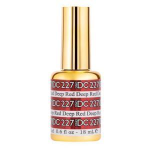 DND DC Gel Polish - 227 Deep Red - DTK Nail Supply