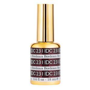DND DC Gel Polish 231 - Glitter, Purple Colors - Bordeaux - DTK Nail Supply