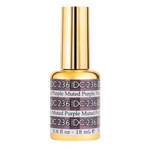 DND DC Gel Polish 236 - Glitter, Purple Colors - Muted Purple - DTK Nail Supply