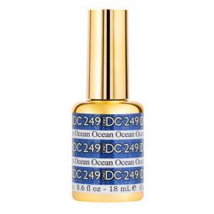 DND DC Gel Polish 249 - Glitter Blue Colors - Ocean - DTK Nail Supply