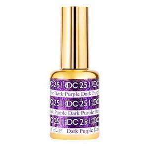 DND DC Gel Polish 251 - Glitter, Purple Colors - Dark Purple - DTK Nail Supply