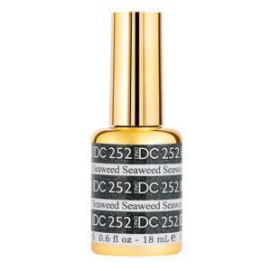 DND DC Gel Polish 252 - Glitter, Black Colors - Seaweed - DTK Nail Supply