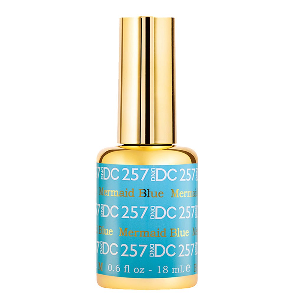 DND DC Gel Polish - 257 Mermaid Blue - DTK Nail Supply