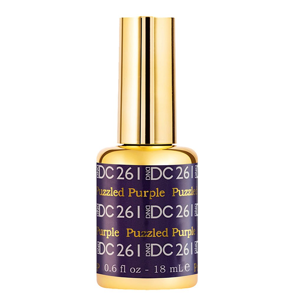 DND DC Gel Polish - 261 Puzzled Purple - DTK Nail Supply